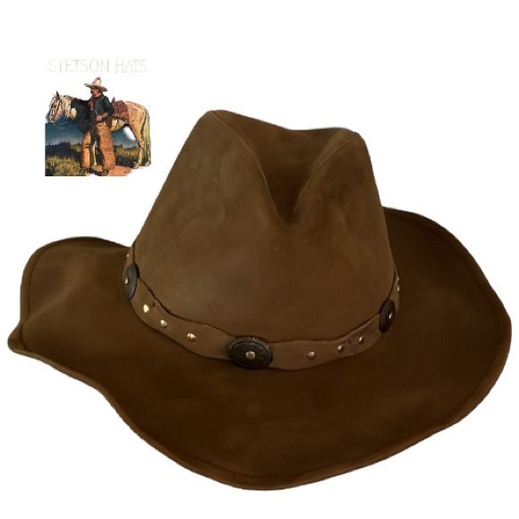 Stetson Other - STETSON RODEO DR Roxbury Shapable Distressed Leather Hat-Unisex